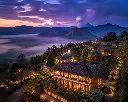 AI Generated Plataran Bromo Resort Close-Up Dusk