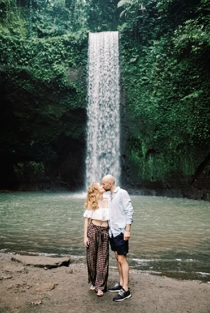 Romantic Couple at Tibumana Waterfall