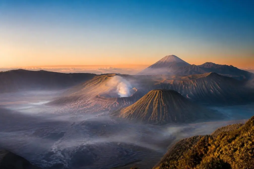 AI Generated Mount Bromo Travel Card